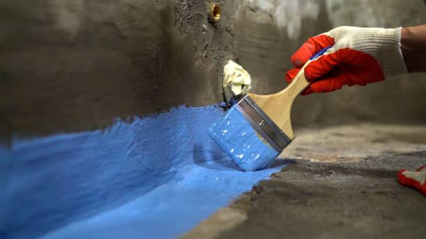 Commercial Exterior Waterproofing project at a Bellville, OH business property by SJ Waterproofing Pros